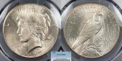 Us Coins - 1927 Peace 1 Dollar (Silver) PCGS MS-62