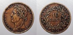 World Coins - FRENCH COLONIES: 1829-A 10 Centimes