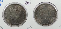 World Coins - MALAYA: 1939 George VI 20 Cents