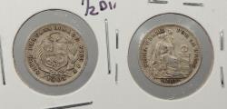 World Coins - PERU Republic 1903-JF 1/2 Dinero
