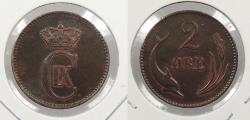 World Coins - DENMARK 1880 2 Ore
