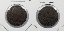 World Coins - SPAIN: 1833 Ferdinand VII 2 Maravedis