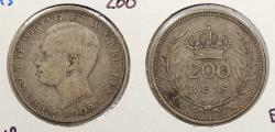 World Coins - PORTUGAL: 1909 200 Reis