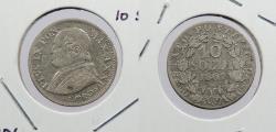 World Coins - ITALIAN STATES: Papal States 1867-R XXII 10 Soldi
