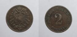 World Coins - GERMANY: Empire 1875-C 2 Pfennig