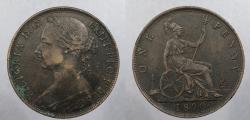 World Coins - GREAT BRITAIN: 1890 Victoria Penny