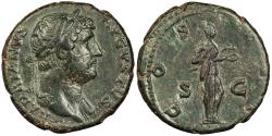 Ancient Coins - Hadrian 117-138 A.D. As Rome Mint Good VF