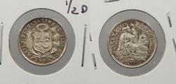 World Coins - PERU Republic 1905-JF 1/2 Dinero