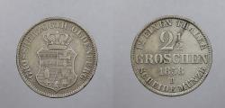 World Coins - GERMAN STATES: Oldenburg 1858-B 2 & 1/2 Groschen