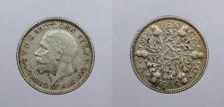 World Coins - GREAT BRITAIN: 1928 George V Sixpence (6 pence)