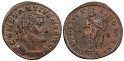 Ancient Coins - Constantius I, as Caesar 293-305 A.D. Follis Trier Mint Near EF
