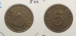 World Coins - PANAMA: 1932 5 Centesimos