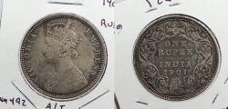 World Coins - INDIA: 1901-B Victoria Rupee