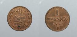 World Coins - GERMAN STATES: Saxe-Altenburg 1852-F Pfennig