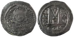Ancient Coins - Justinian I 527-565 A.D. Follis (40 Nummi) Constantinople Mint VF