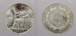 World Coins - FRENCH INDO-CHINA: 1937 One Year Type 20 Centimes