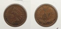 Us Coins - 1880 Indian Head 1 Cent