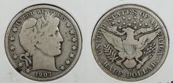 Us Coins - 1903-O Barber 50 Cents (Half Dollar)
