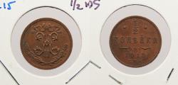 World Coins - RUSSIA: 1913-spb 1/2 Kopek