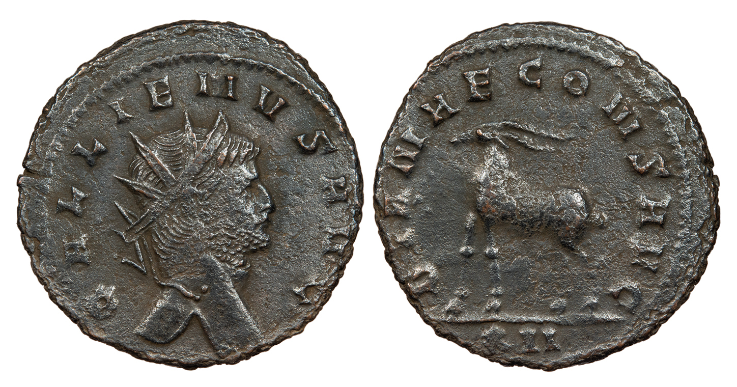 Gallienus 253-268 A.D. Antoninianus Rome Mint VF | Roman Imperial