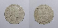 World Coins - NETHERLANDS: 1849-sword 25 Cents