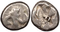 Ancient Coins - Achaemenid Kings Time of Artaxerxes I to Darius II ca. 450-420 B.C. Siglos Good Fine