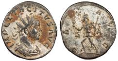 Ancient Coins - Tacitus 275-276 A.D. Antoninianus Lugdunum Mint Near EF