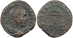 Ancient Coins - Philip I 244-249 A.D. Sestertius Rome Mint Near VF