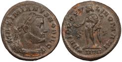 Ancient Coins - Galerius, as Caesar 293-305 A.D. Follis Trier Mint Good VF