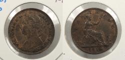 World Coins - GREAT BRITAIN 1886 Farthing