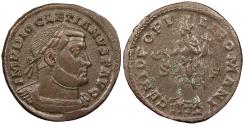 Ancient Coins - Diocletian 284-305 A.D. Follis Trier Mint Near EF