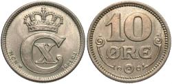 World Coins - DENMARK 1921 10 Ore