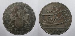 World Coins - INDIA: British Colonial Madras Presidency 1808 20 Cash
