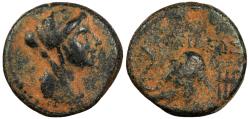 Ancient Coins - Seleukid Kings Antiochos IV Epiphanes 175-164 B.C. AE15 Near VF