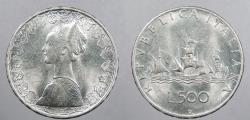 World Coins - ITALY: 1966 500 Lire