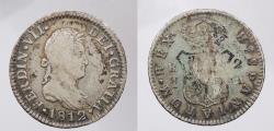 World Coins - SPAIN: 1812-CI Ferdinand VII 2 Reales