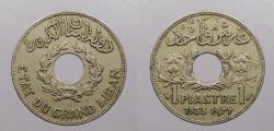 World Coins - LEBANON: 1933 Piastre