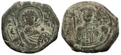 Ancient Coins - Manuel I 1143-1180 A.D. Tetarteron Thessalonica Mint Good Fine