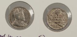 World Coins - CANADA: 1910 Pointed leaves. 5 Cents