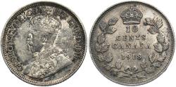 World Coins - CANADA 1918 10 Cents