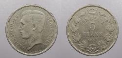 World Coins - BELGIUM: 1933 5 Francs