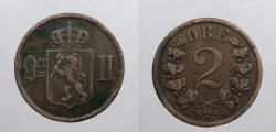 World Coins - NORWAY: 1889 2 Ore