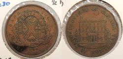 World Coins - CANADA: Lower Canada 1844 Halfpenny Token