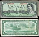 World Coins - CANADA Bank of Canada 1954 Dollar F/VF