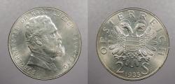 World Coins - AUSTRIA: 1935 One Year Type 2 Schilling