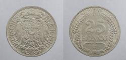 World Coins - GERMANY: Empire 1910-J 25 Pfennig