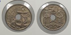 World Coins - SPAIN: 1949 (54) 50 Centimos