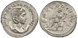 Ancient Coins - Otacilia Severa, wife of Philip I 244-249 A.D. Antoninianus Rome Mint Near EF ex. Philip Ashton; ex. Harlan J. Berk auction 130, lot 538 (2003), with ticket.