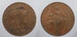 World Coins - FRANCE: 1921 10 Centimes
