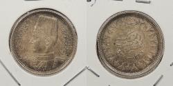 World Coins - EGYPT: AH1356 (1937) 2 Qirsh
